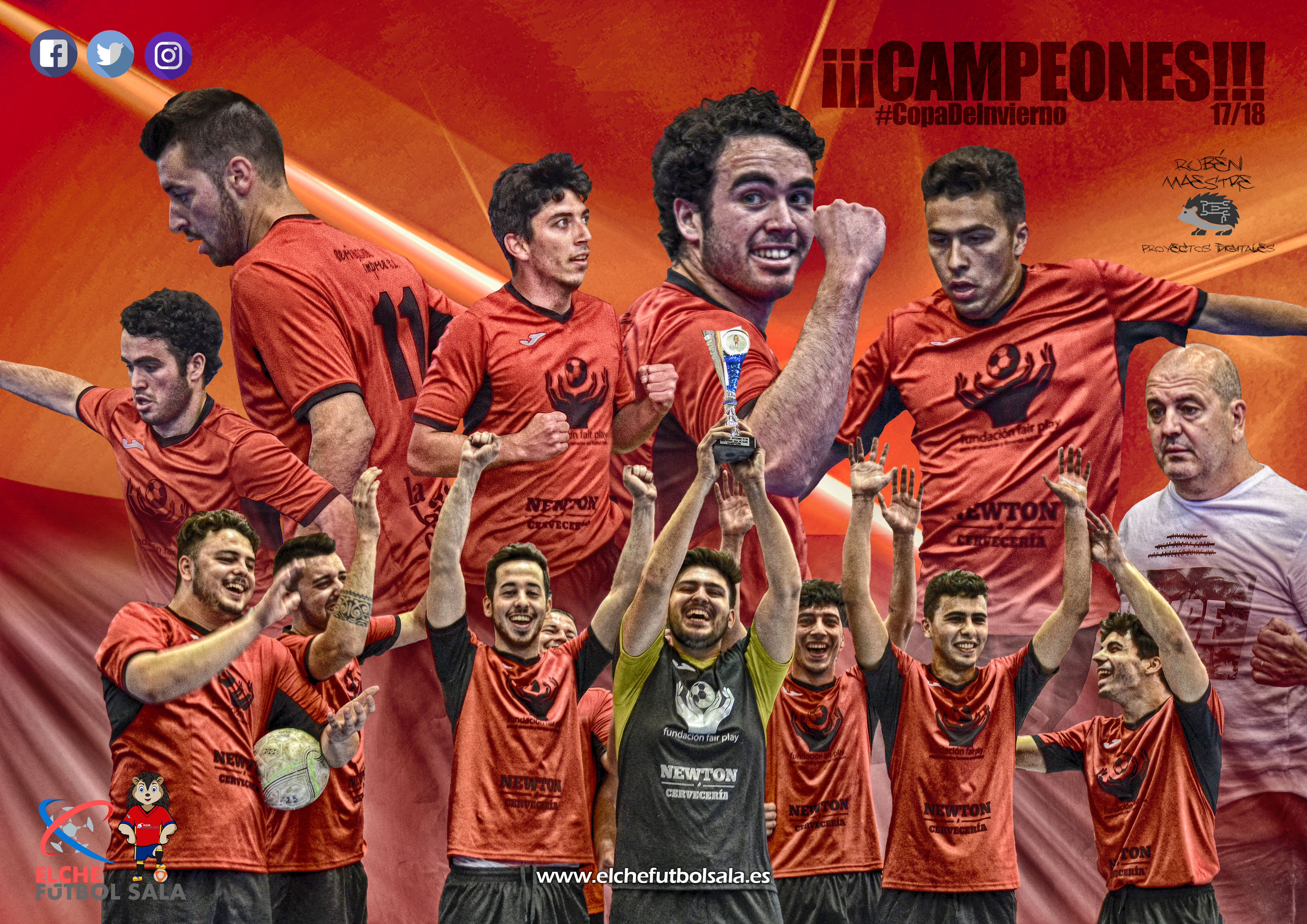 Ganadores torneo de Invierno de la liga de fútbol sala de Elche