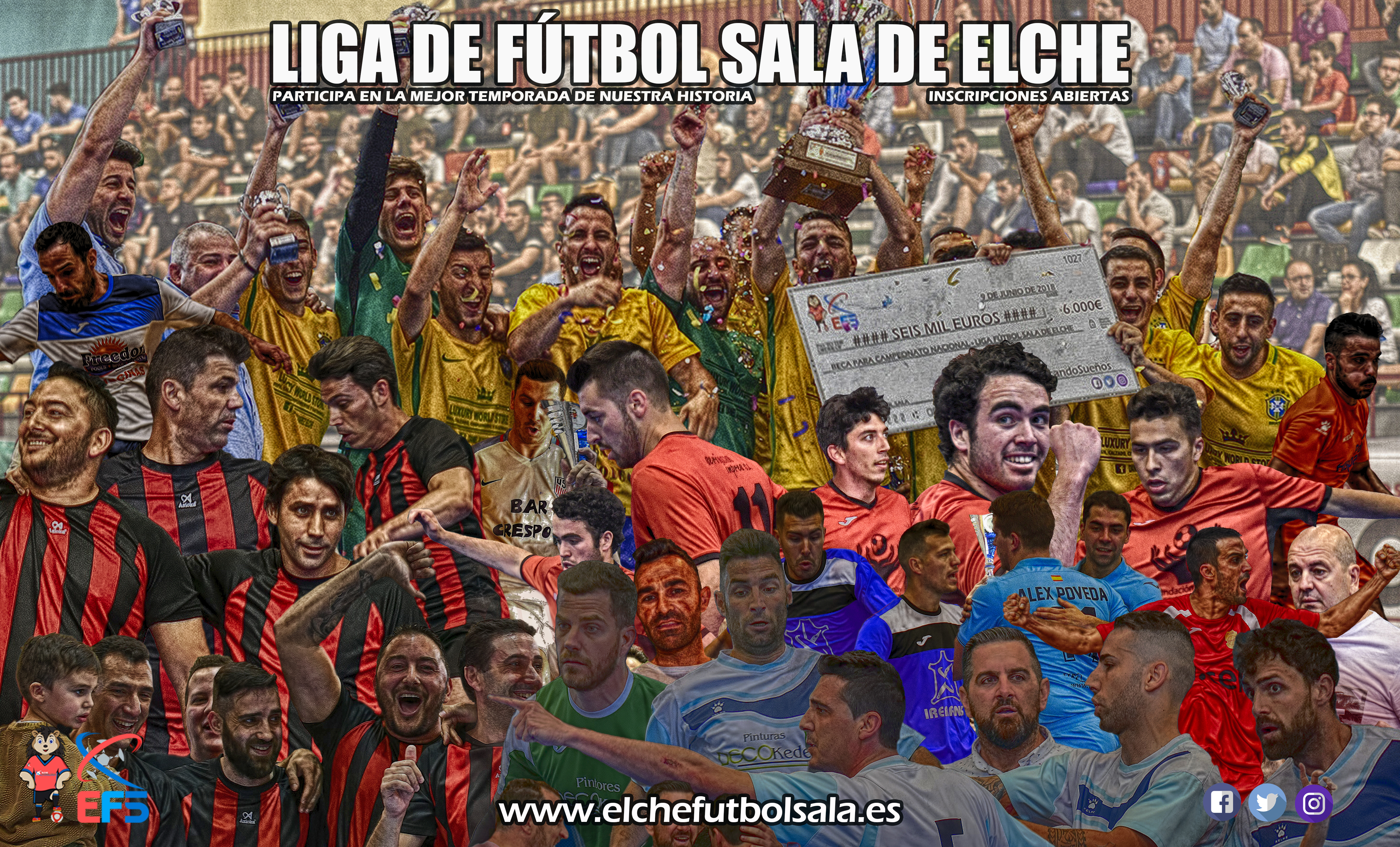 Imágenes promoción para la nueva temporada 18/19 de #LaLigaDeLos6000
